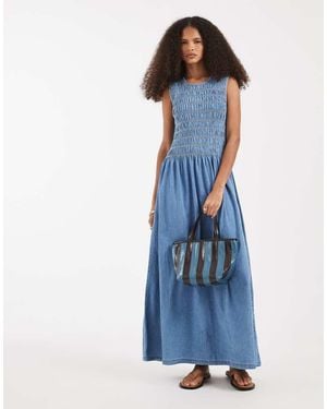 Vero Moda Vestito Midi - Blu