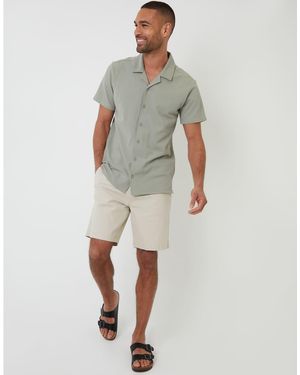 Threadbare Camisa De Manga Corta De - Verde