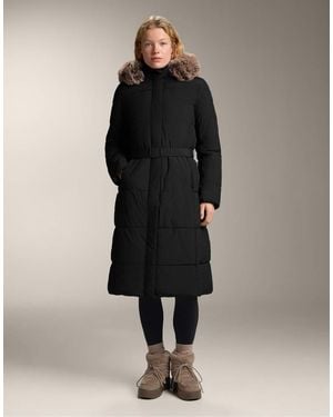 Oysho Primaloft Waterrepellent Long Padded Jacket - Black