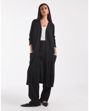 Noisy May Lightweight Longline Cardigan - Red