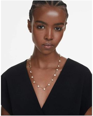 Swarovski Imber Tennis Necklace, Magnetic Closure, Mixed Cuts, -Tone Plated - Black
