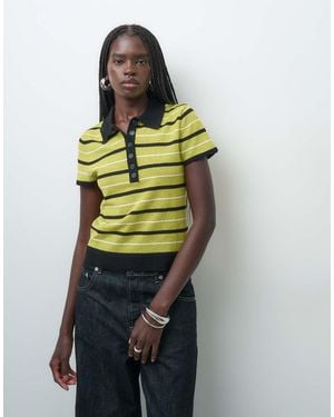 ASOS Gebreide Polo Met Korte Mouwen - Meerkleurig