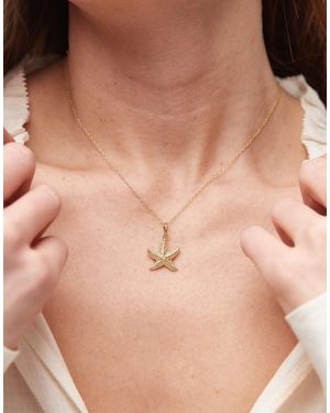SEOL + GOLD Seol + 18kt Vermeil Starfish Charm Pendant Necklace - Natural