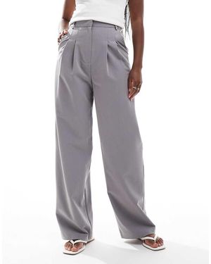 Miss Selfridge Tailored Wide Leg Trouser - Grey