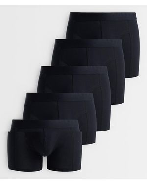 Jack & Jones Confezione Da 5 Boxer Aderenti Neri - Blu