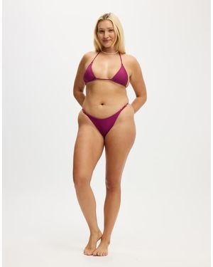 Cotton On Micro String Triangle Bikini Top - Pink