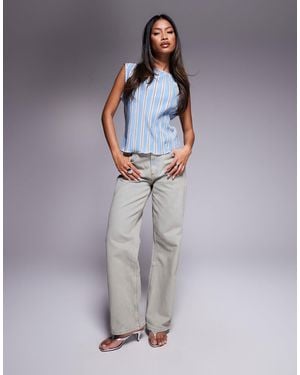 ASOS Comfort Stretch Straight Leg Jean - Gray