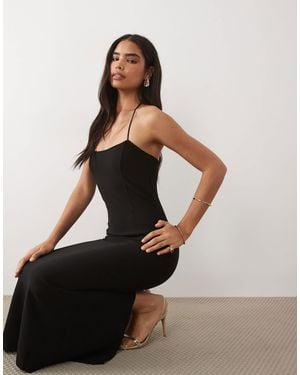 Mango – maxikleid - Schwarz