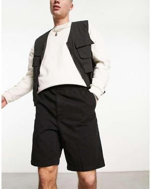 Carhartt Flint Regular Carpenter Jort - Black