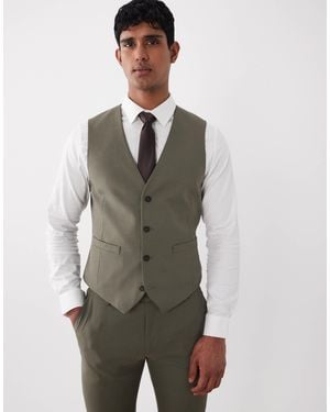 ASOS Skinny Suit Vest - Green