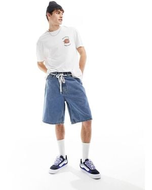 Vans Check-5 baggy Denim Shorts - Blue