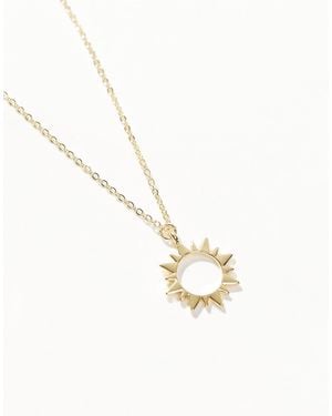 Pieces Celestial Sun Necklace - White
