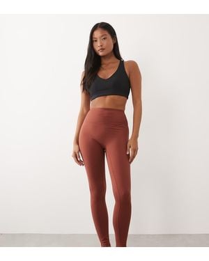 4505 Petite Icon Soft Touch High Waist Yoga Legging - Red