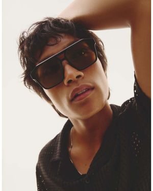 Quay Quay Soundcheck Large Aviator Sunglasses - Black
