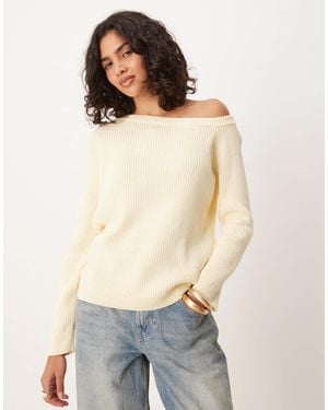 ASOS Pull oversize asymétrique - Neutre