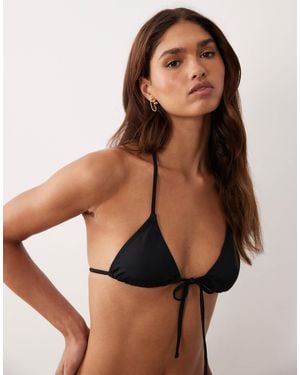 ASOS – maya santorini – gepolstertes triangel-bikinioberteil - Braun