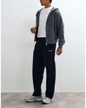 Only & Sons Leave Pantaloni Wide Leg Neri - Blu