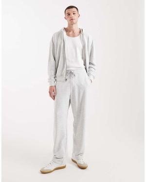Hollister French Terry Logo joggers Co-ord - White