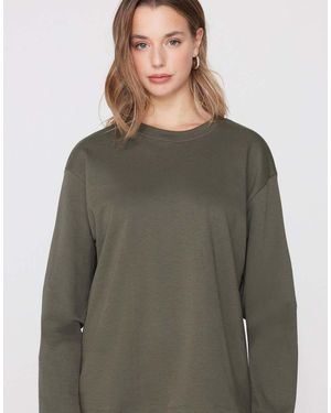Tezenis Mid Weight Cotton Long Sleeve T-Shirt - Grey
