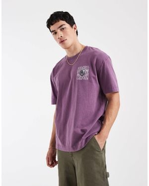 Hollister Back Graphic T-shirt - Purple