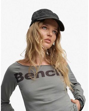Bench x Superdry & Co Fitted Long Sleeve Layer Top - White