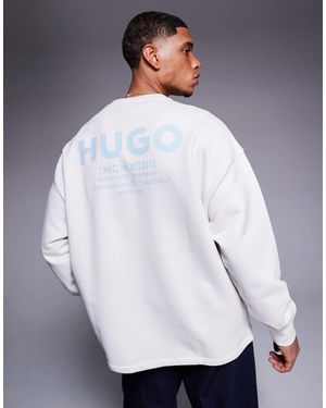 HUGO Central Logo Sweatshirt - Grey