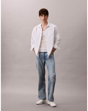 Calvin Klein 90s Straight Jeans - Grey