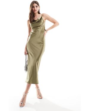 Miss Selfridge – satin-maxikleid - Mettallic