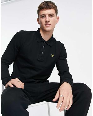 Lyle & Scott Long Sleeve Polo - Black