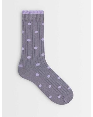 ASOS Polka Dot Socks - Purple
