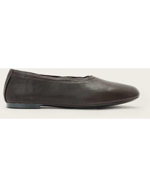 AllSaints Hailee Leather Ballet Flats - Natural