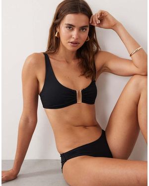 Accessorize Top Bikini Con Cut-Out - Nero