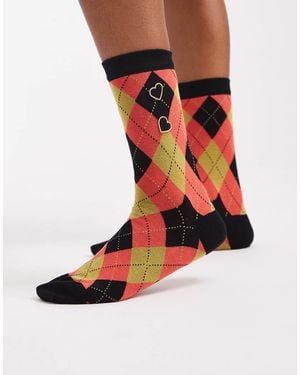 Fred Perry Sokken Met Argyle-Patroon - Meerkleurig