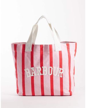 Barbour Emily Logo Tote Bag - Red