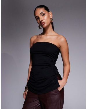 Oh Polly Top A Fascia Lungo - Nero