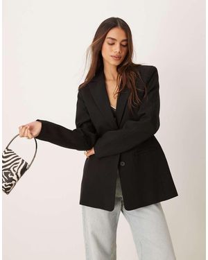 ASOS Blazer Sagomato Sui Fianchi - Nero