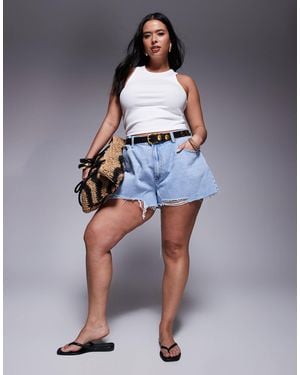 ASOS Asos Design Curve A Line Short - Blue