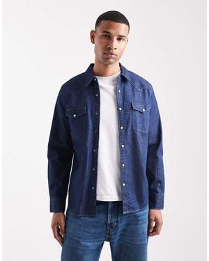 Levi's Barstow Western Standard Fit Denim Shirt - Blue