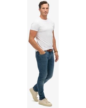 Superdry Cotton Vintage Slim Jeans - Blue