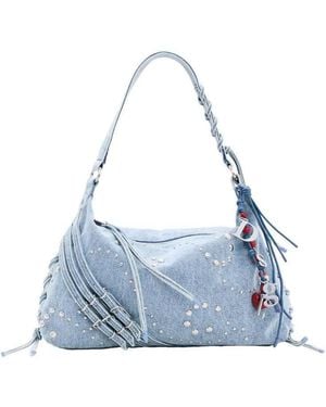 Desigual Borsa Media - Blu