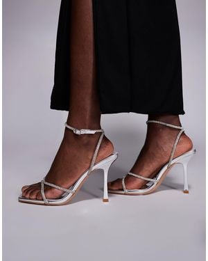 SIMMI Simmi London Judy Wide Fit Embellished Heeled Sandals - Black