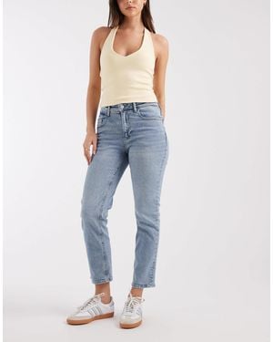 Vero Moda Rosie Stretch Cropped Slim Fit Jeans - Blue
