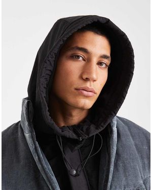 ASOS Nylon Hood - Black