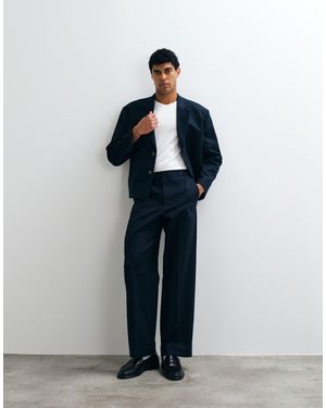 ASOS Broek Met Wijde Pijpen - Blauw