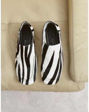 ARRANGE Leder-loafer mit zebra-print - Mehrfarbig