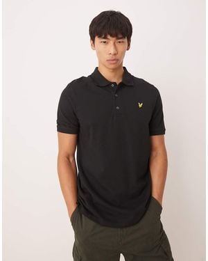 Lyle & Scott Polo Con Ribetes Rally De - Negro