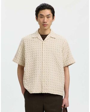 SELECTED Short Sleeved Shirt - Natural