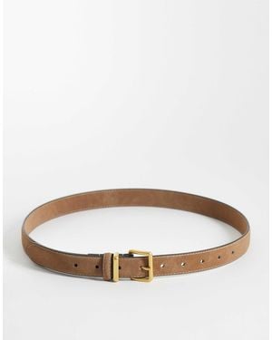 ASOS Waist And Hip Jeans Belt With Square Buckle - Brown