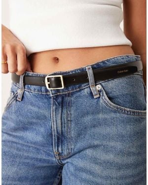 Calvin Klein Classic Square Buckle Belt - Blue