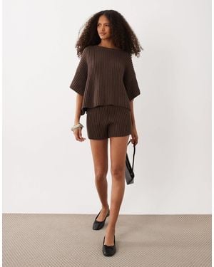 SNDY'S Strick-shorts im set - Natur